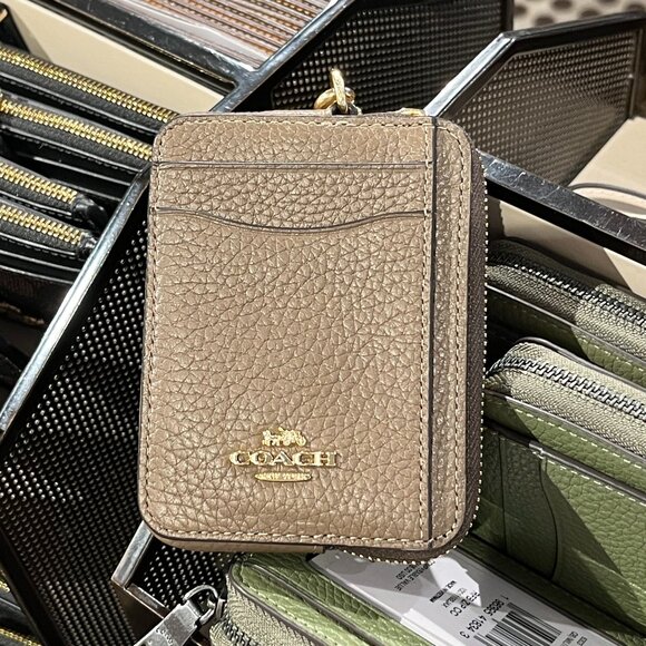 ZIP CARD CASE (COACH 6303 IMV2R) - Picture 1 of 7
